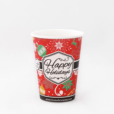 10oz 360ml Single Wall Paper Cup PLA Coating Biodegradable Branded Paper Cups