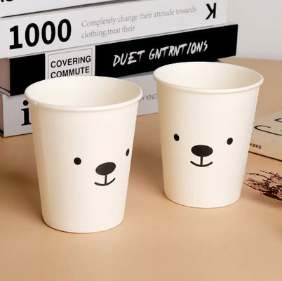 Disposable PLA Coated 9oz 250ml Single Paper Cup can be customized