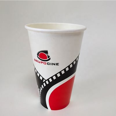 Beverage Single Wall Paper Cup 22oz 630ml Biodegradable To Go Cups PE Coating