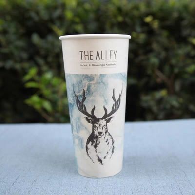 22oz 630ml Single Wall Paper Cup Custom Printing Biodegradable Party Cups
