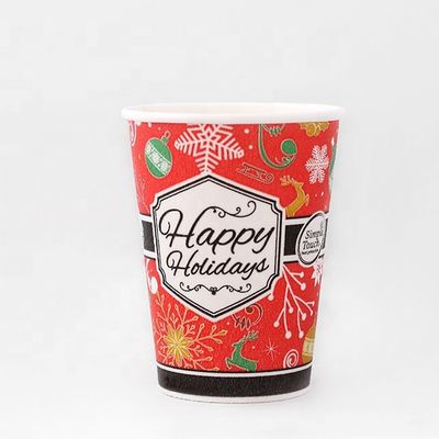 PE Coated Single Wall Disposable Cups 0.3L 8oz Single Wall Paper Cups Heat Insulation