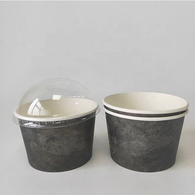 Hot Beverage Paper Bowl In Size 500ml Container For Take Away With Dome Lid