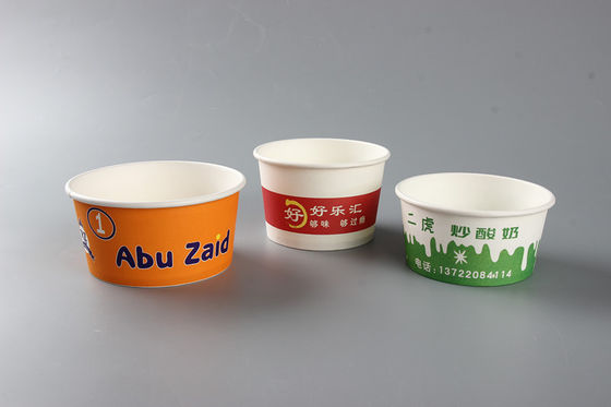 860ml Eco Disposable Paper Bowl Salad Holiday Disposable Bowls Single PE Lined