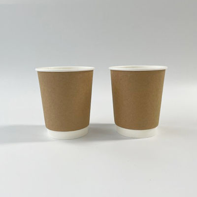 Double Wall Kraft Paper Cup Kraft 3OZ 75ml Disposable Coffee Cups