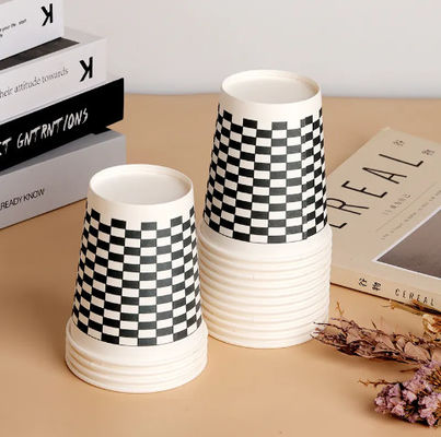 Disposable 8oz Double PE Coated Single Paper Cup 300ml for Cold Drinks