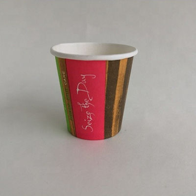 Cold Drink Single Wall Paper Cup 3oz 75ML Cola Double PE Coating