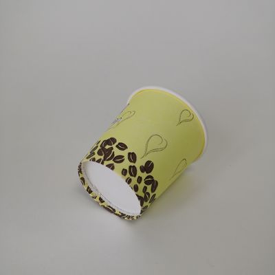 Logo Printing Paper Beverage Cups 3oz 75ml Biodegradable Paper Coffee Cups