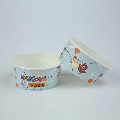 500ml Biodegradable Paper Bowls Custom Logo  Salad Noodle Bowl