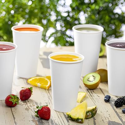 Disposable Double PE Coated Single Paper Cup 270 Ml 9.5 oz Has A Long Shelf Life