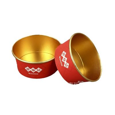 Disposable Aluminum Foil Bowl Custom Print PE PLA Gold  Disposable Bowls Large