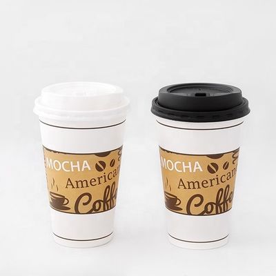Plastic Free Single Hot Drink Paper Cup 16oz 540Ml Heat Resistant Compostable Disposable
