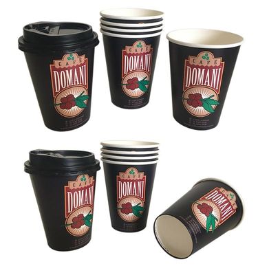 32oz 970ml Single Wall Paper Cup Customizable Logo Branded Disposable Coffee Cups