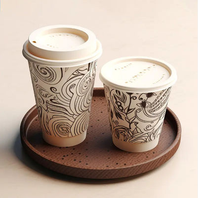 Customized 32oz 970ml Double PE Single Paper Cup Heat resistant