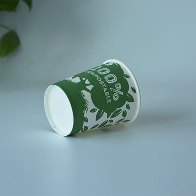 3oz 75ml Single Wall Paper Cup  Biodegradable Branded Disposable Cups