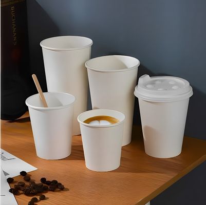 3.5oz 85ml White Disposable PE Single Paper Cup Can Be Custom Printed