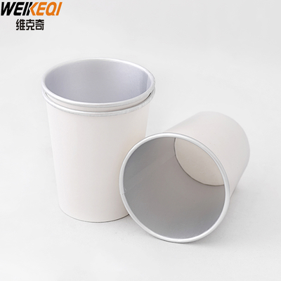 Custom Aluminium foil Single Wall Paper Cups for hot tea