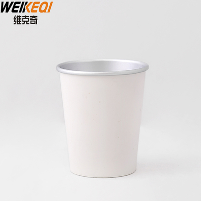 Custom Aluminium foil Single Wall Paper Cups for hot tea