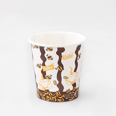 Custom Logo Disposable Single Wall Paper Cup 4oz-32oz with Lid