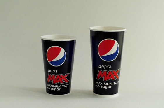 Custom Printed Disposable Single Wall Paper Cups for Ice Beverages