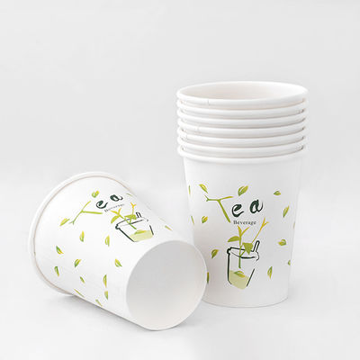 No Leakage Compostable Hot Cups Custom Disposable Coffee 8oz 300ml Eco Hot Cups