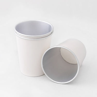 Custom Logo Aluminium Paper Cup Single Wall Eco Friendly  For Drinking