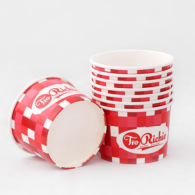 500ml White Disposable Soup Bowls Kraft Salad Bowl Custom Logo