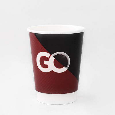 Biodegradable Double Wall Paper Cup 8oz 300ml Compostable Cups For Hot Drinks