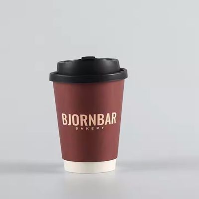 Plastic Free Custom Double Wall Coffee Cups Disposable 610ml 20oz
