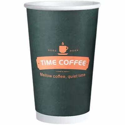 Disposable 630ml Double Wall Paper Cup PLA Coated 22oz Drinking Paper Cup