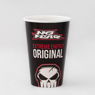 24oz 675ML Eco-friendly Disposable PE Single Paper Cup With Customized Logo