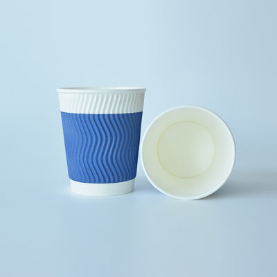 630ml 22oz Ripple Wall Paper Cups Printed Paper Coffee Cups For Drinking