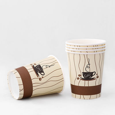 Disposable Single Paper Cup 7.5 oz 230 ml Plastic free Coating.