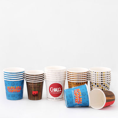 Recycled Material 85ml Single Paper Cup 3.5oz Plastic Free Coating